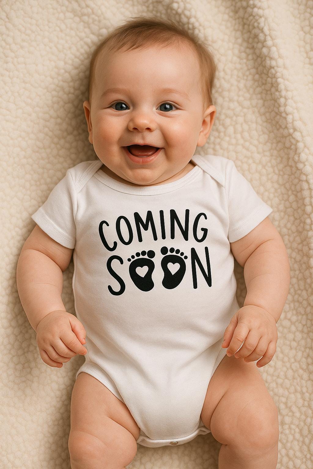 Coming Soon Baby Vest – Pregnancy Announcement Baby Grow – Funny Gender Neutral Reveal Gift – Tiny Terrors Gothic Baby Clothes
